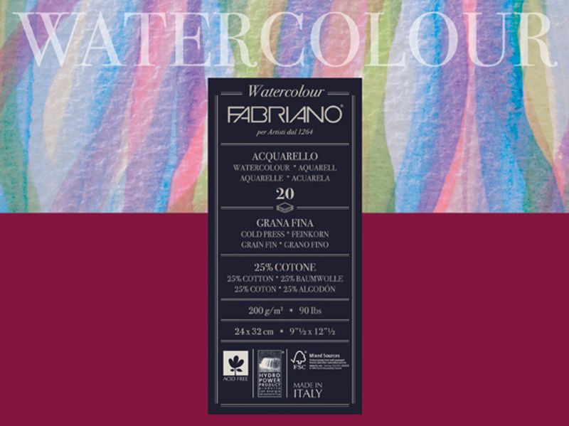 Fabriano Watercolour 200g GF 36X48cm