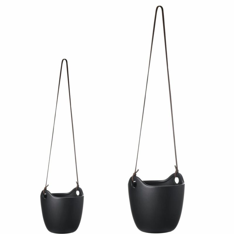 Ampel sort matt Large 17,5 x 18,5 cm